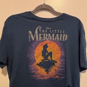 Disney Little Mermaid Blue Crop Top Size Large